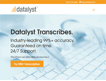 Tablet Screenshot of datalyst.com